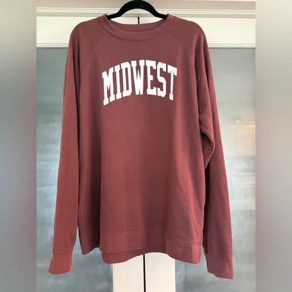 Maroon Midwest Sweatshirt - Picture 2 of 2